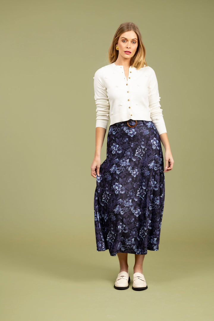 Bennett Skirt in Royal Rose