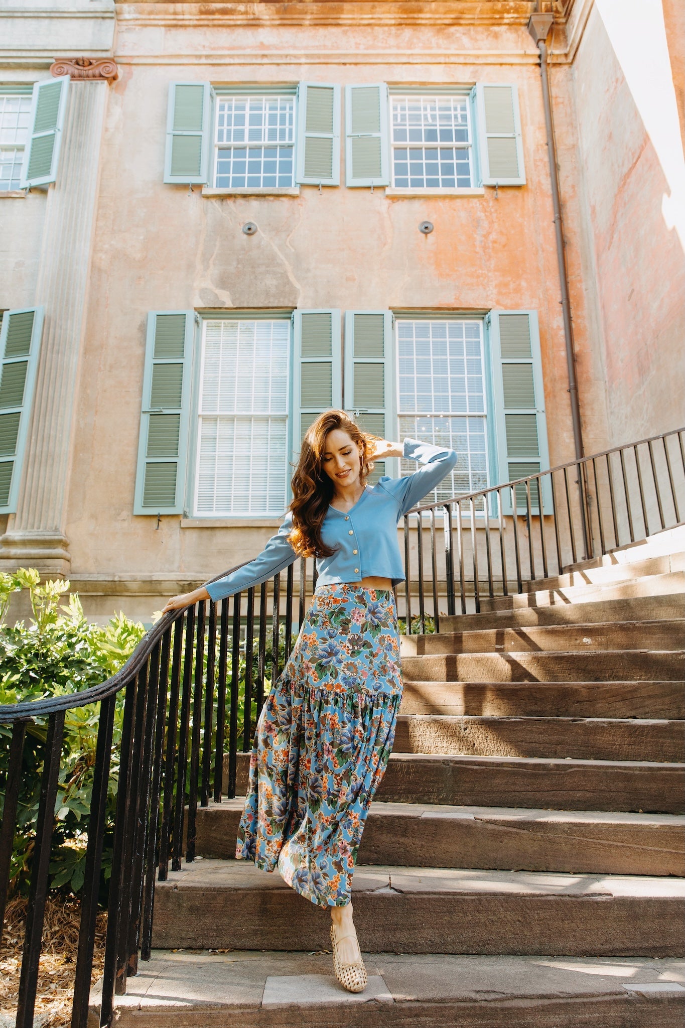 Faye Skirt in Antique Petals