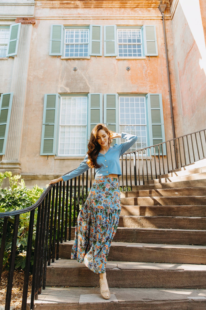 Faye Skirt in Antique Petals