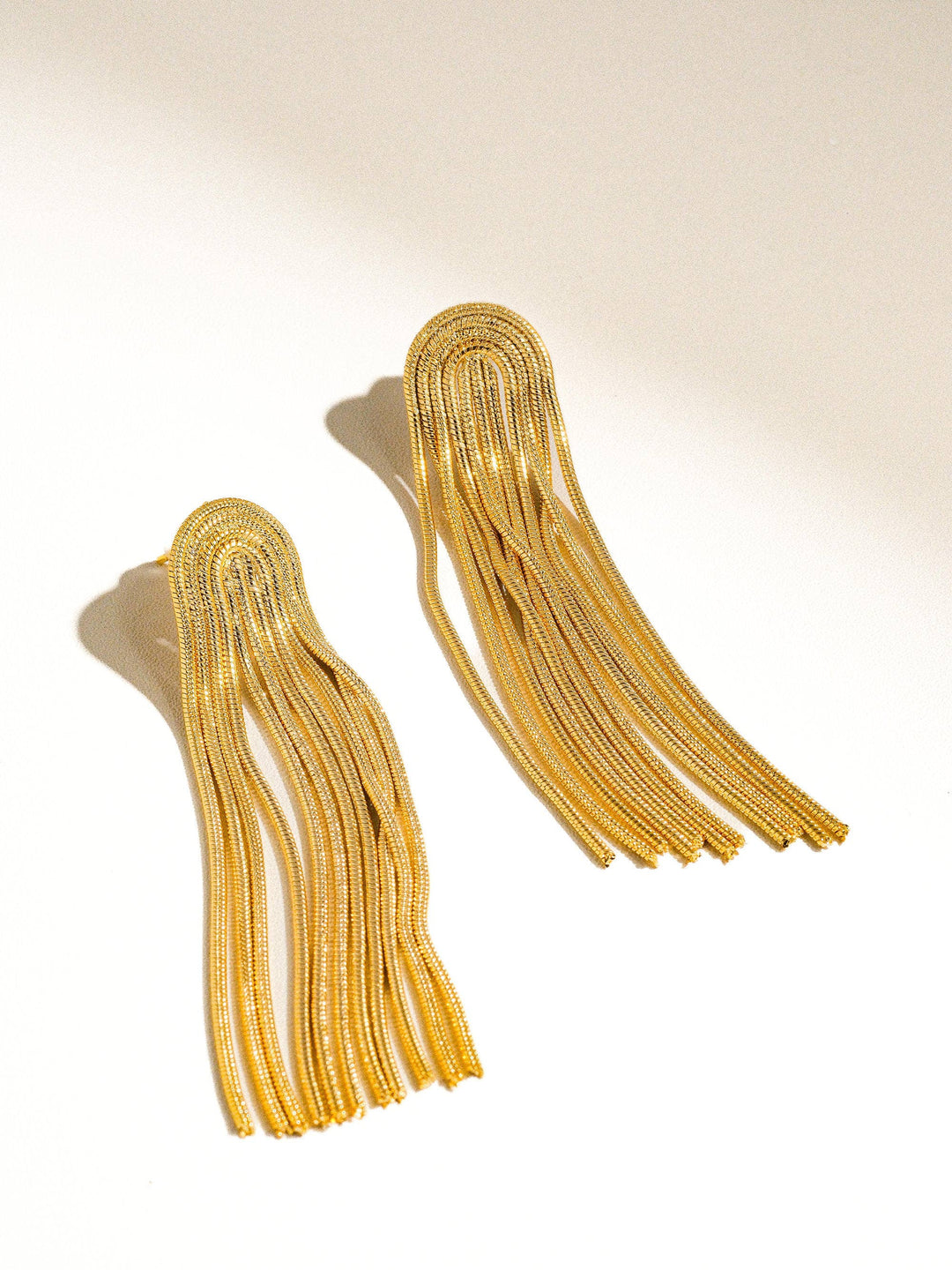 Clarissa Non-Tarnish Tassels in Gold