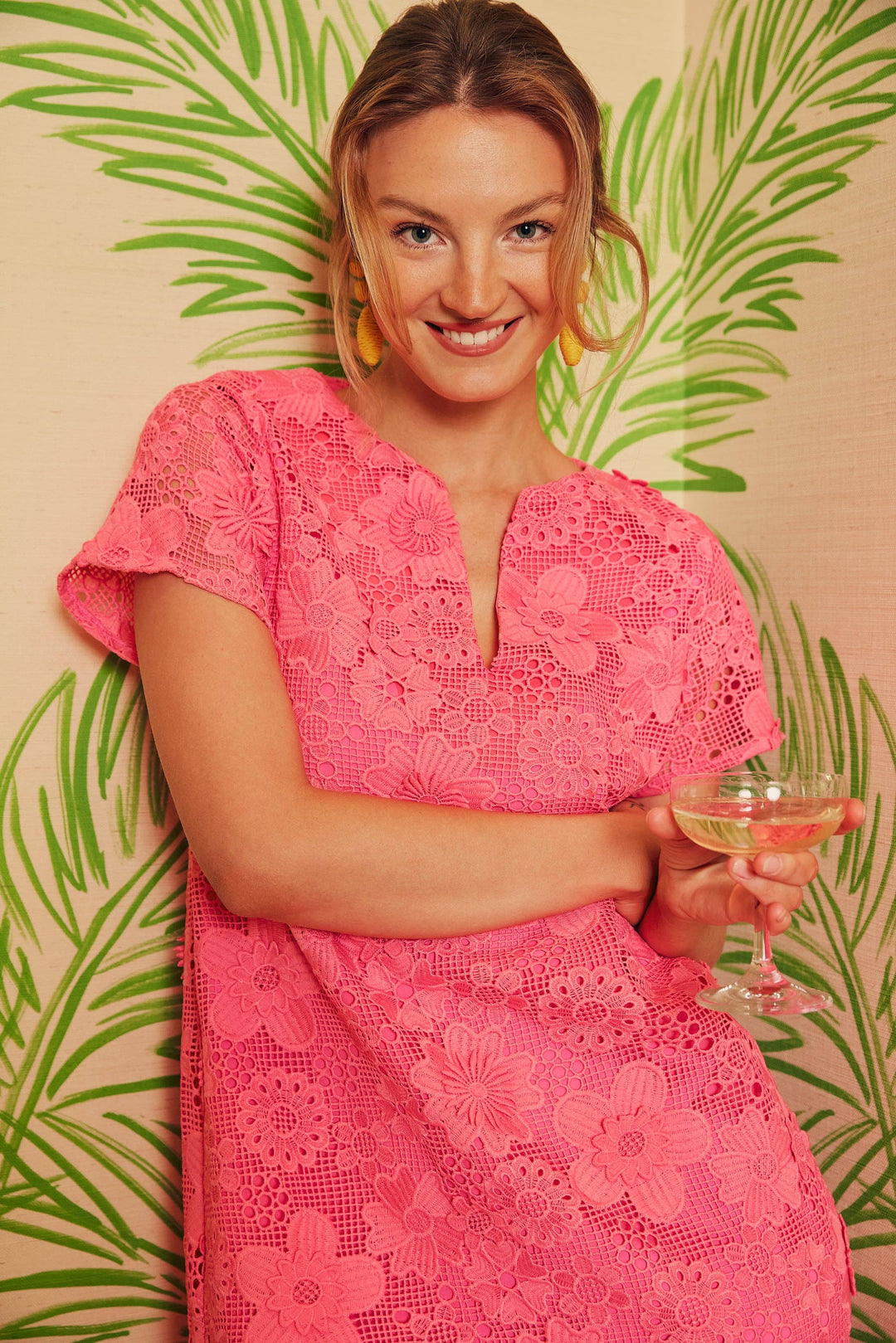 Heidi Caftan Gown in Carnation