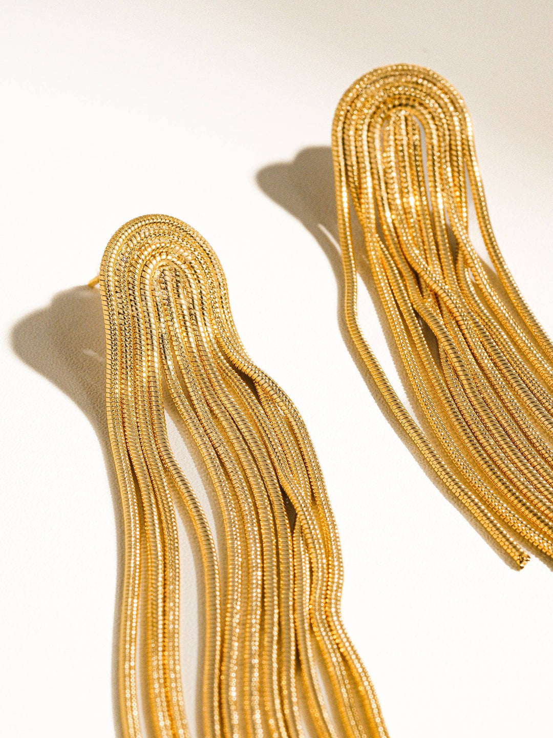 Clarissa Non-Tarnish Tassels in Gold