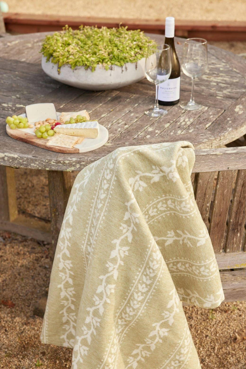 Chappy Wrap Lightweight Blanket in Springtime Stripe