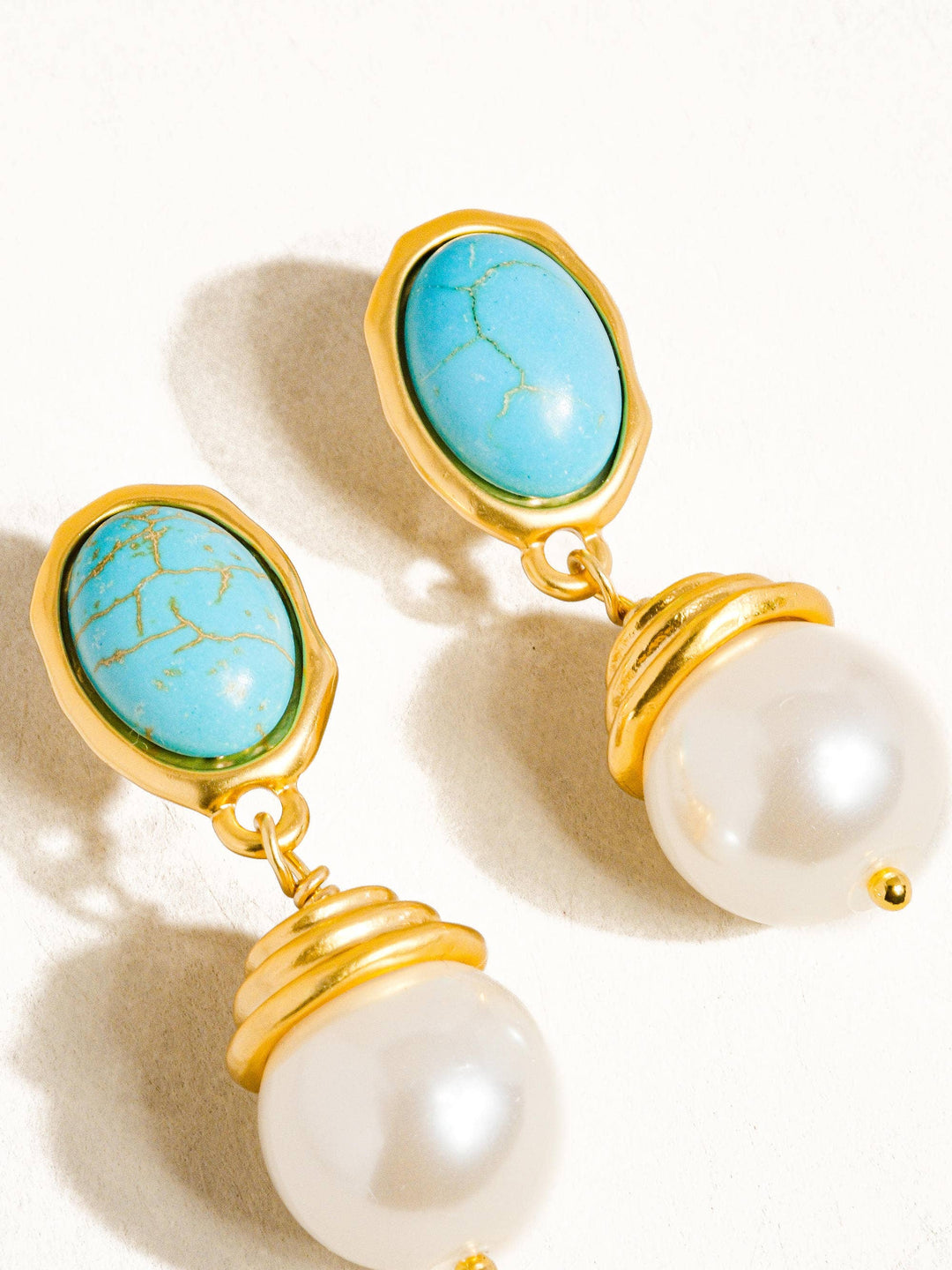 Nadia Turquoise Pearl Drops