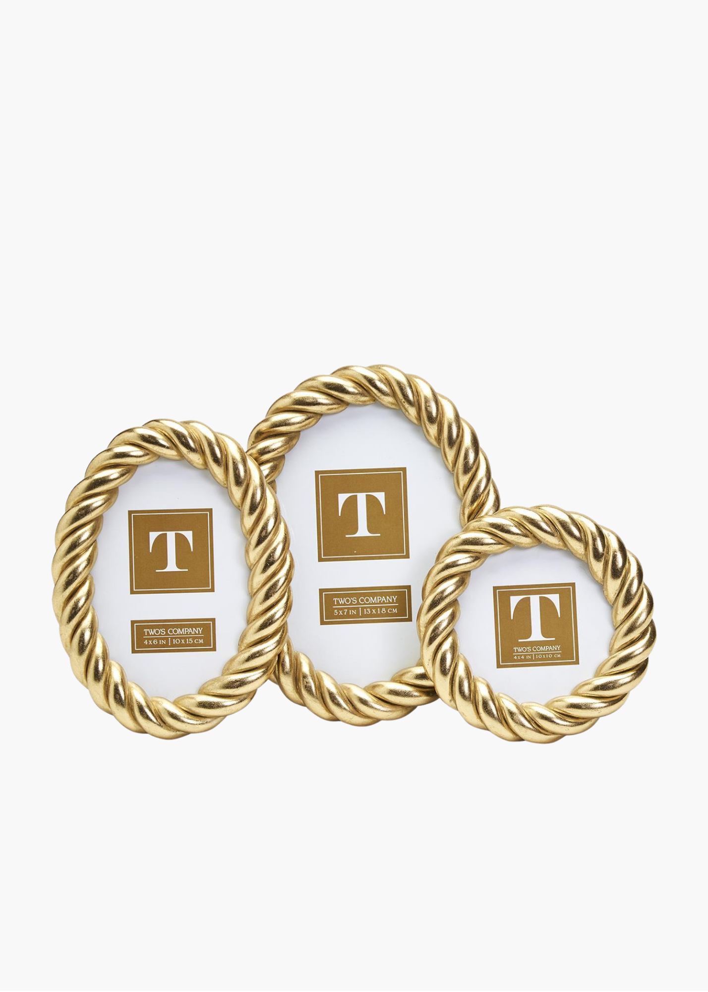 Gilded Rope Frames in Gold – Poppy and Pink