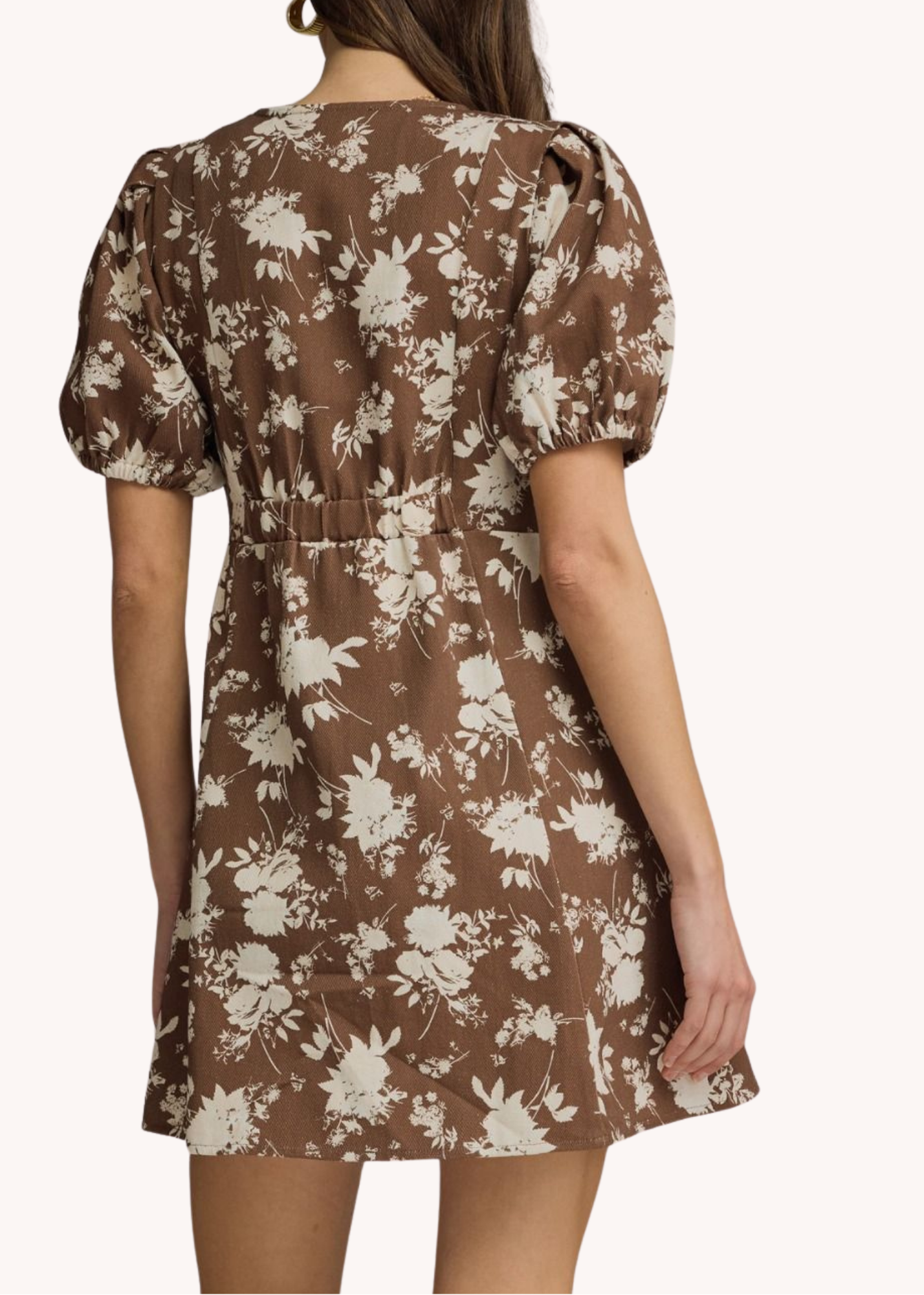 Katie Mini Dress in Brown