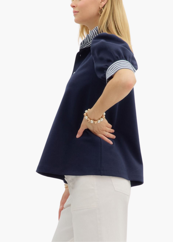 Lois Top in Navy