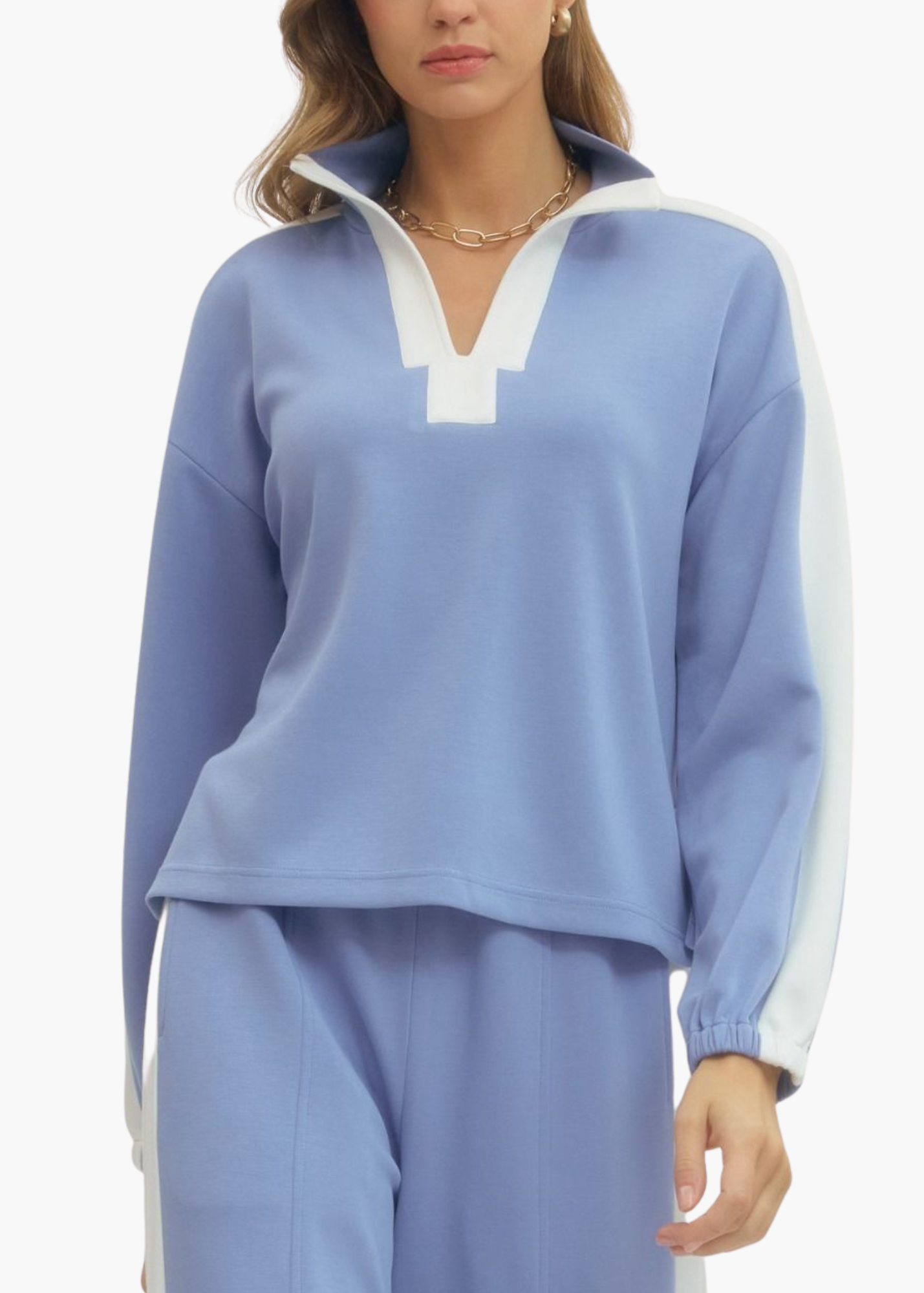 Maura Pullover in Light Blue