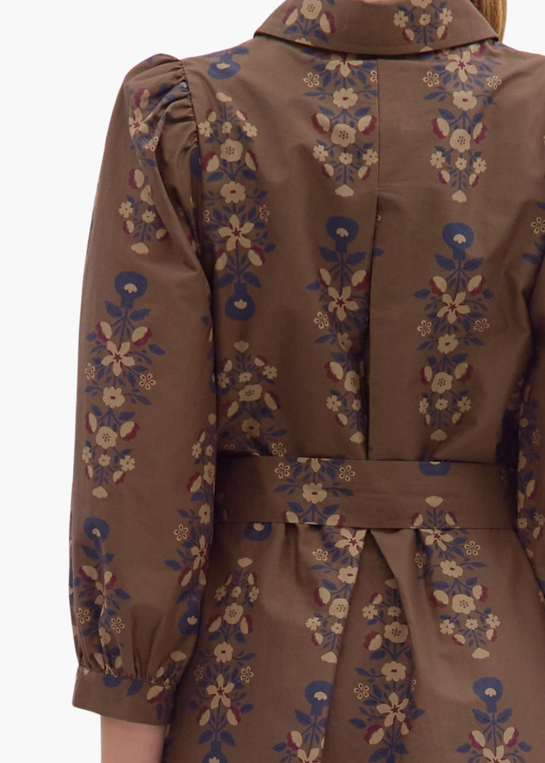 Rory Midi Dress in Brown