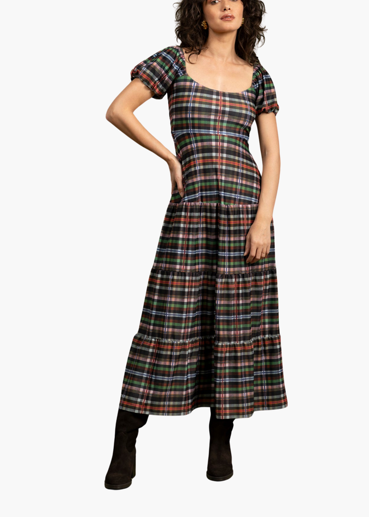 Heidi Dress in Stockholm Plaid