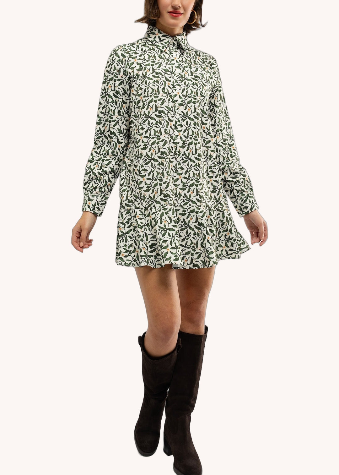 Cherry Dress in Lucky Vines