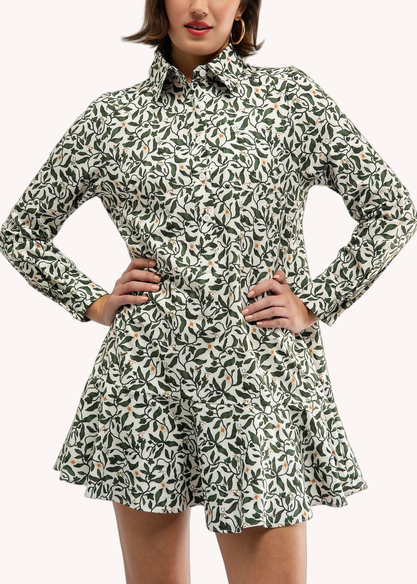 Cherry Dress in Lucky Vines