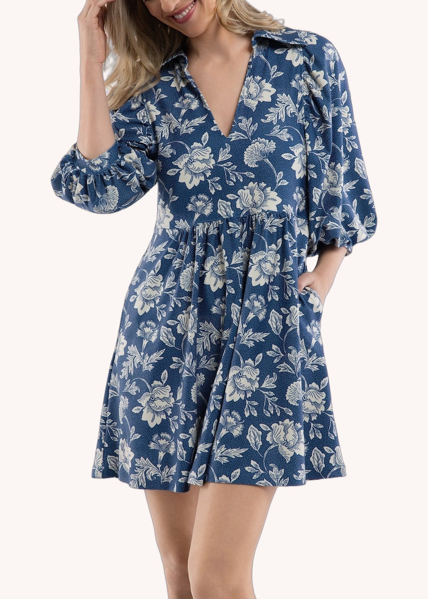 Charlotte Dress in Sirens Bloom