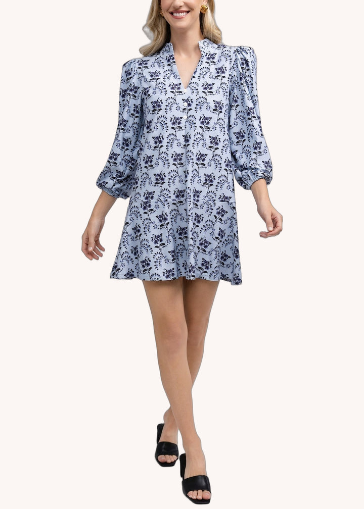 Hazel Dress in Cornflower Parlour