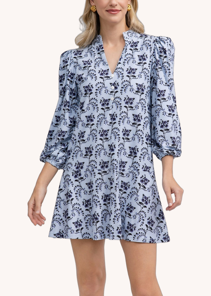 Hazel Dress in Cornflower Parlour