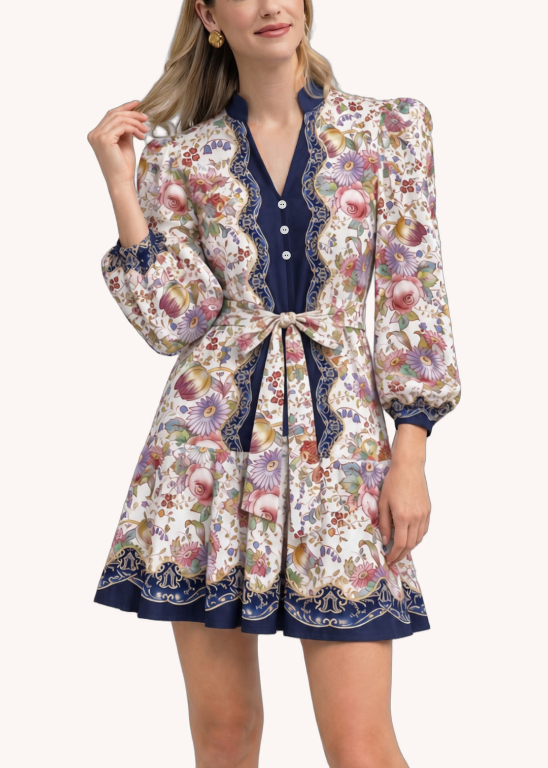 Hazel Dress in Polished Petals