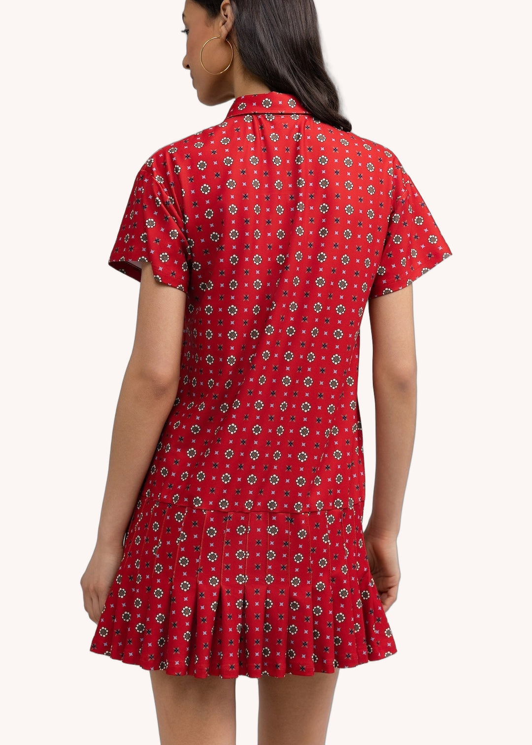 Aspen Dress in Cherry Scarf Dot