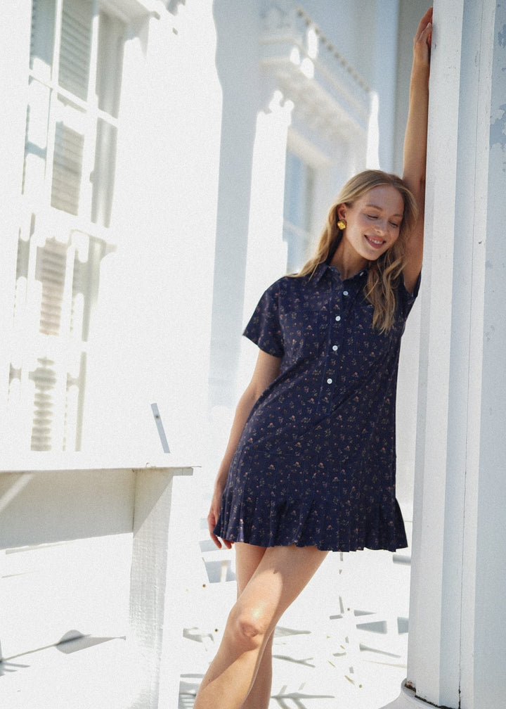 Aspen Dress in Midnight Plains