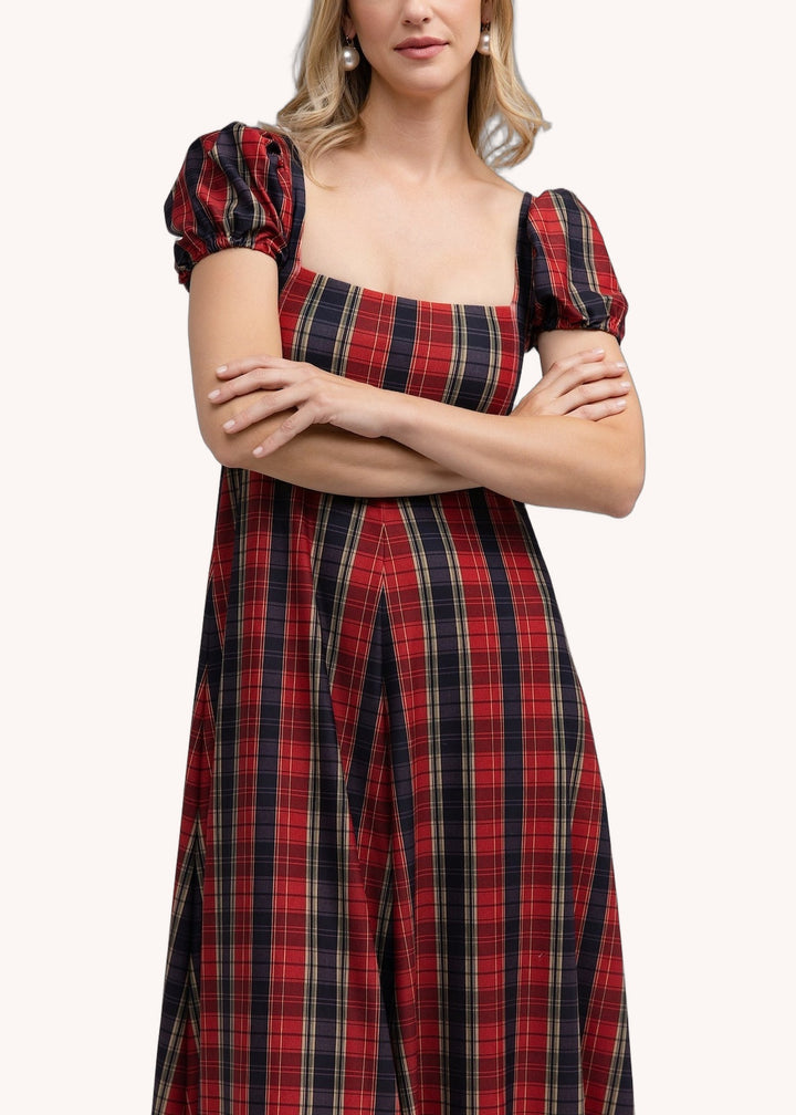 Rosalie Dress in Hearth Plaid