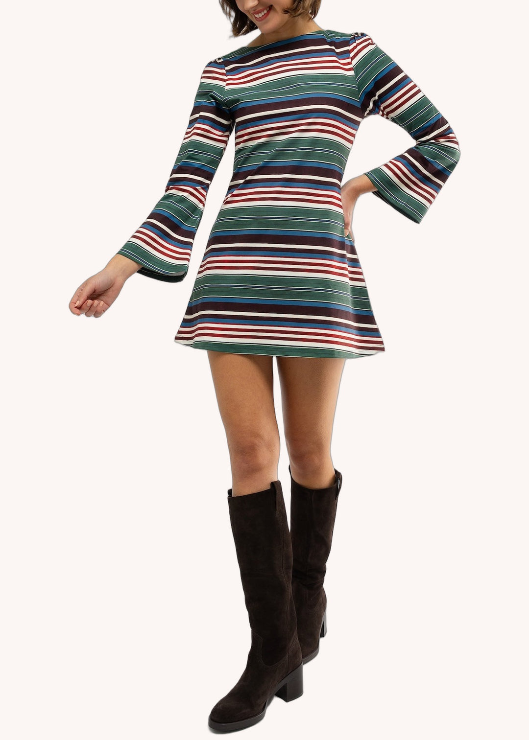 Ellen Dress in Crew Stripe