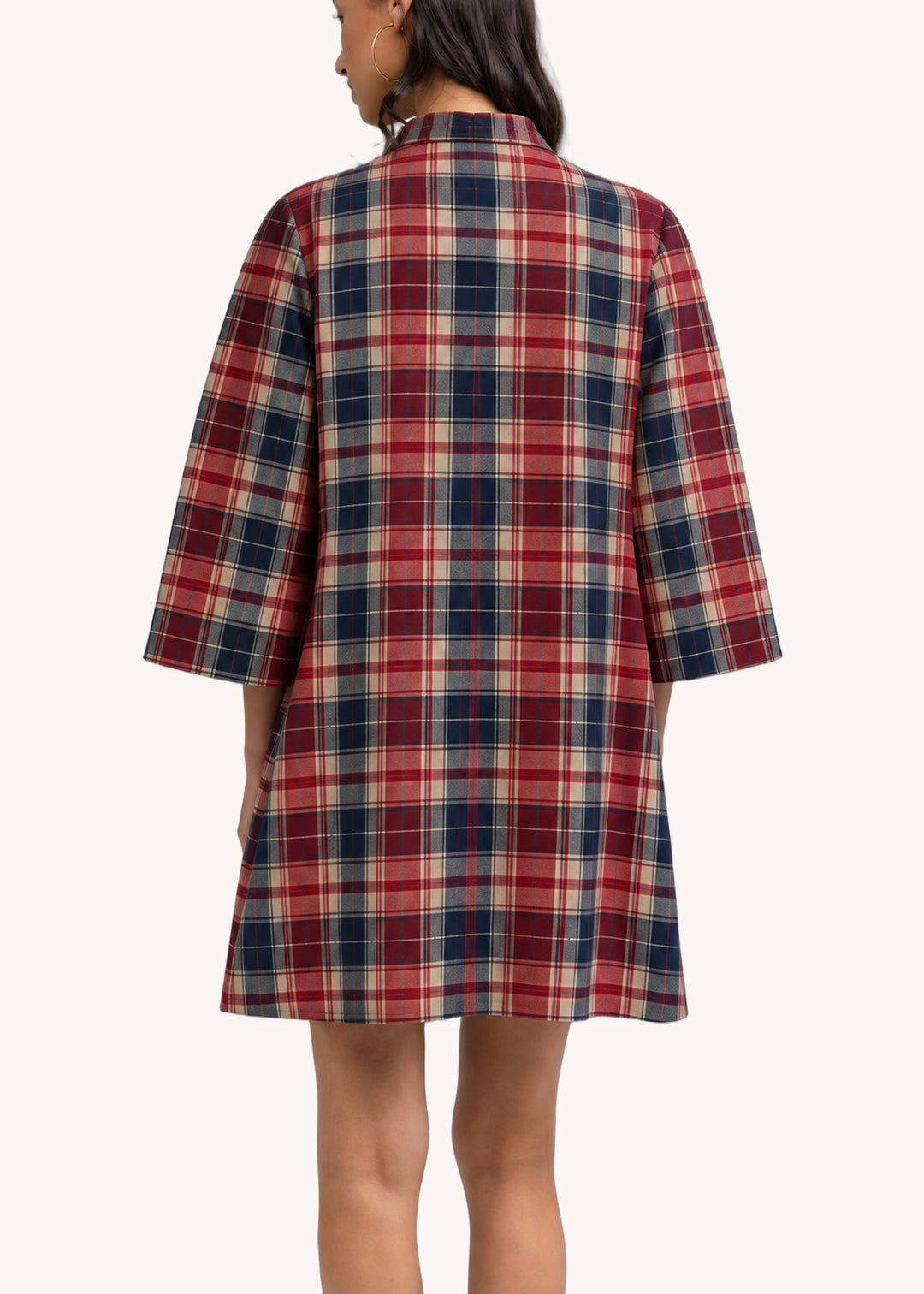 Phoebe Dress in Hearth Plaid