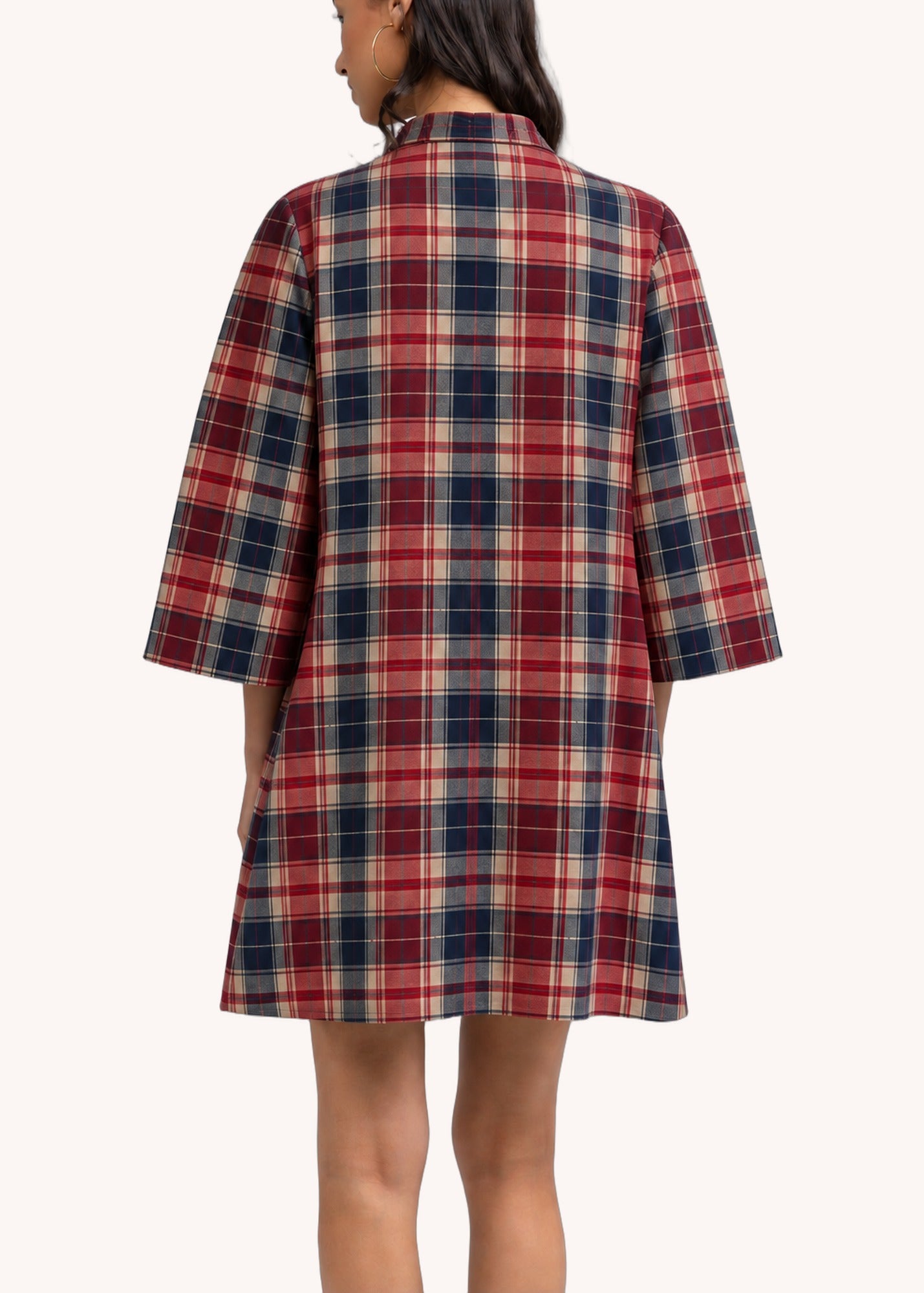 Phoebe Dress in Hearth Plaid