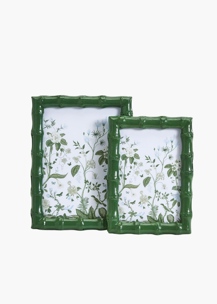 Faux Bamboo Frames in Green