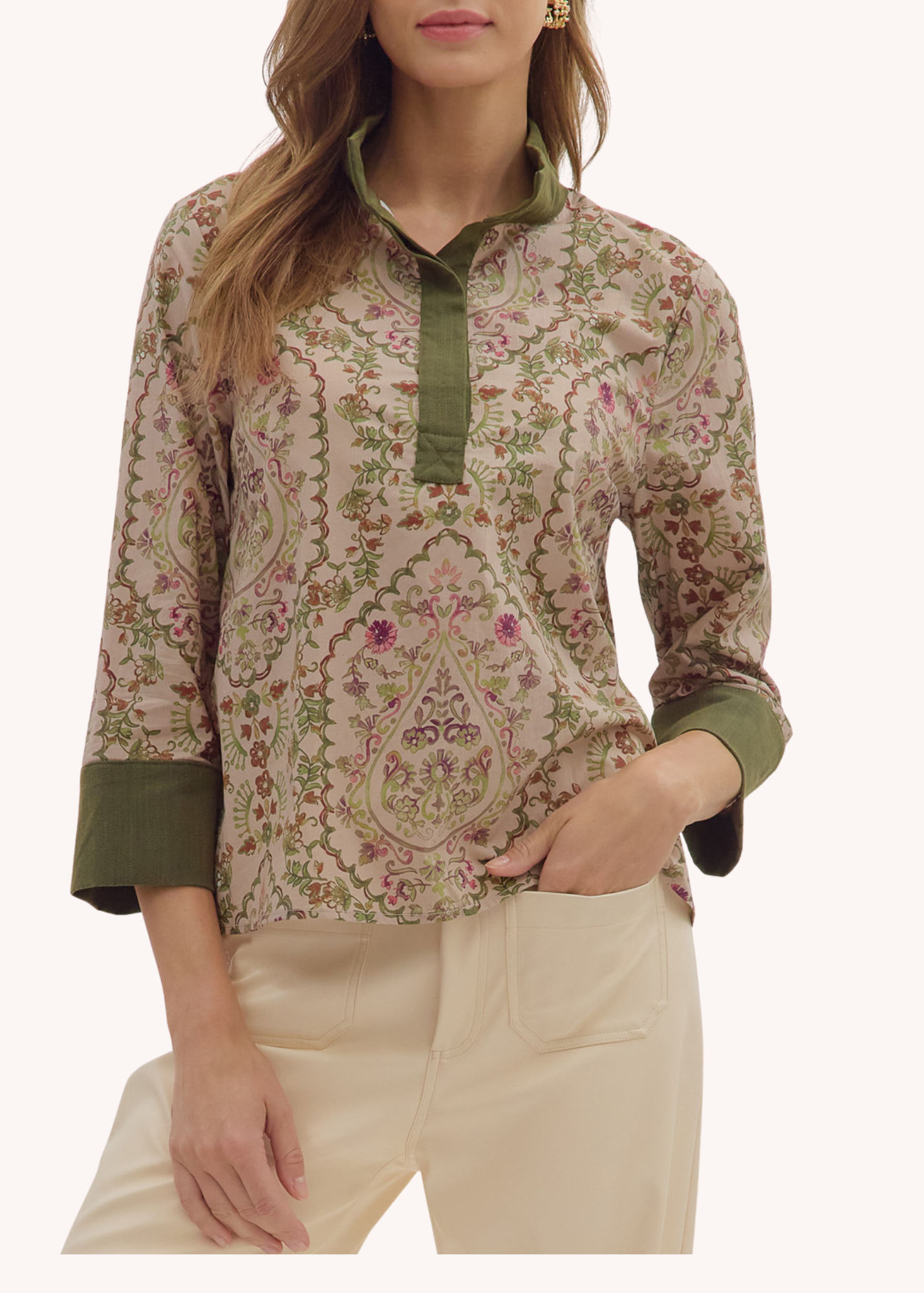 Tiegan Top in Taupe