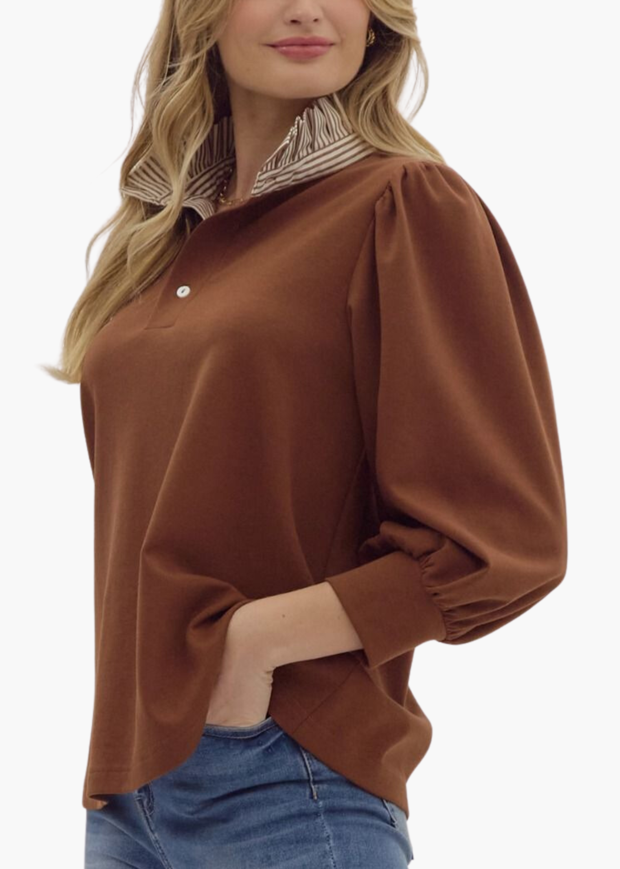 Beckham Pullover in Brown