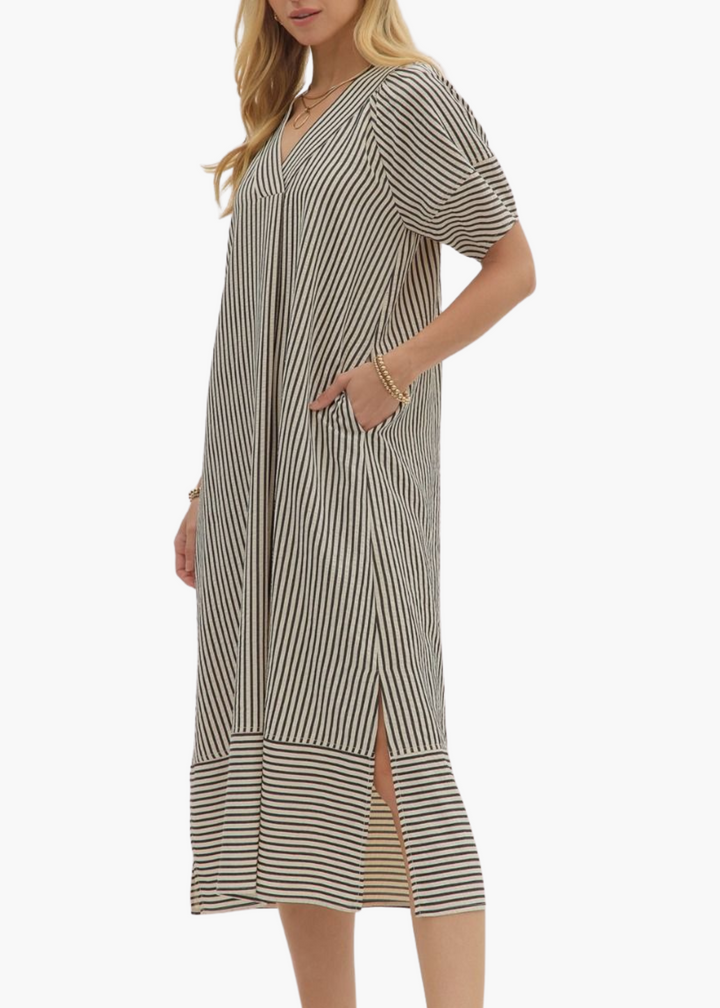 Annie Midi Dress in Black