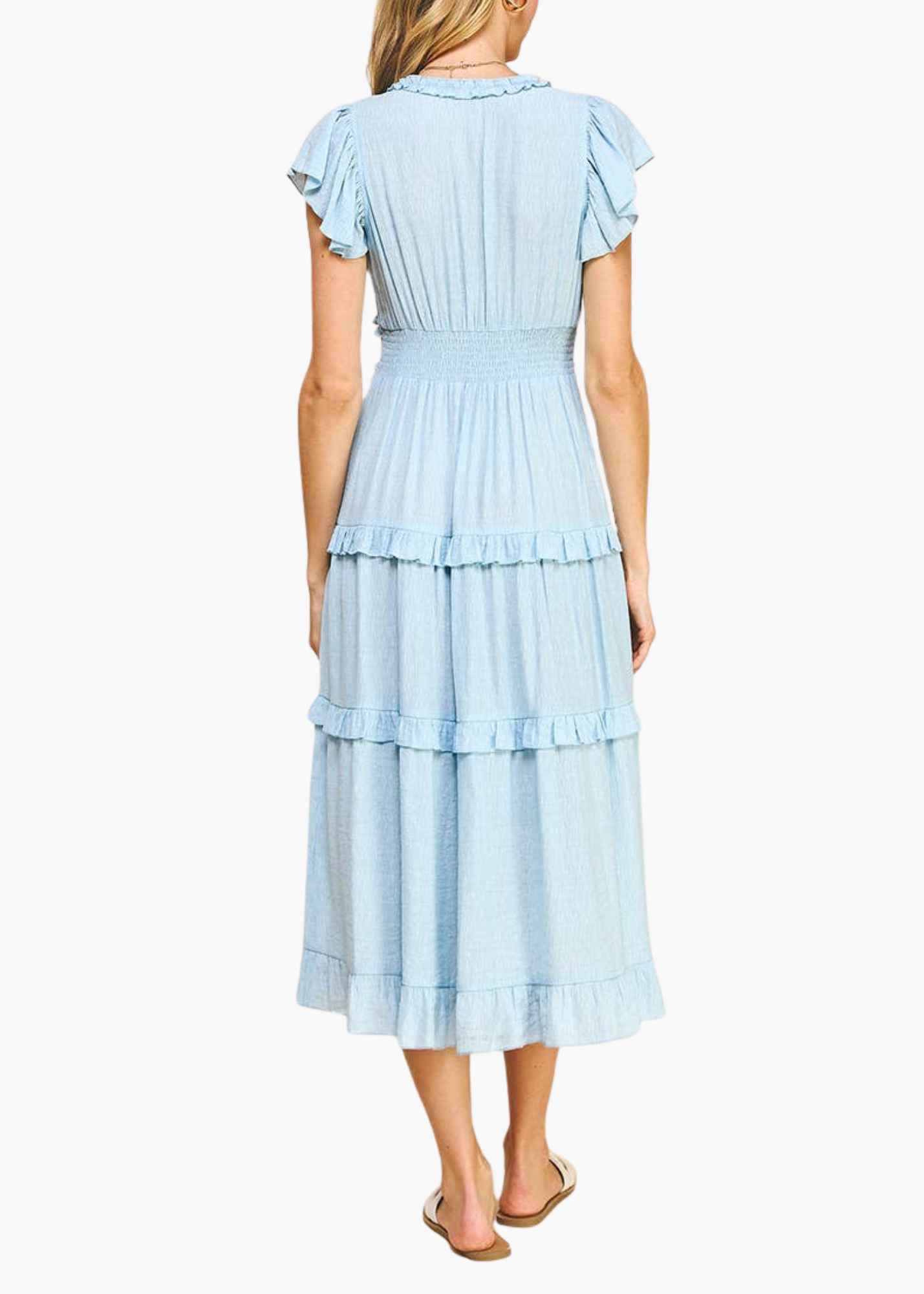 Laurel Midi Dress in Sky