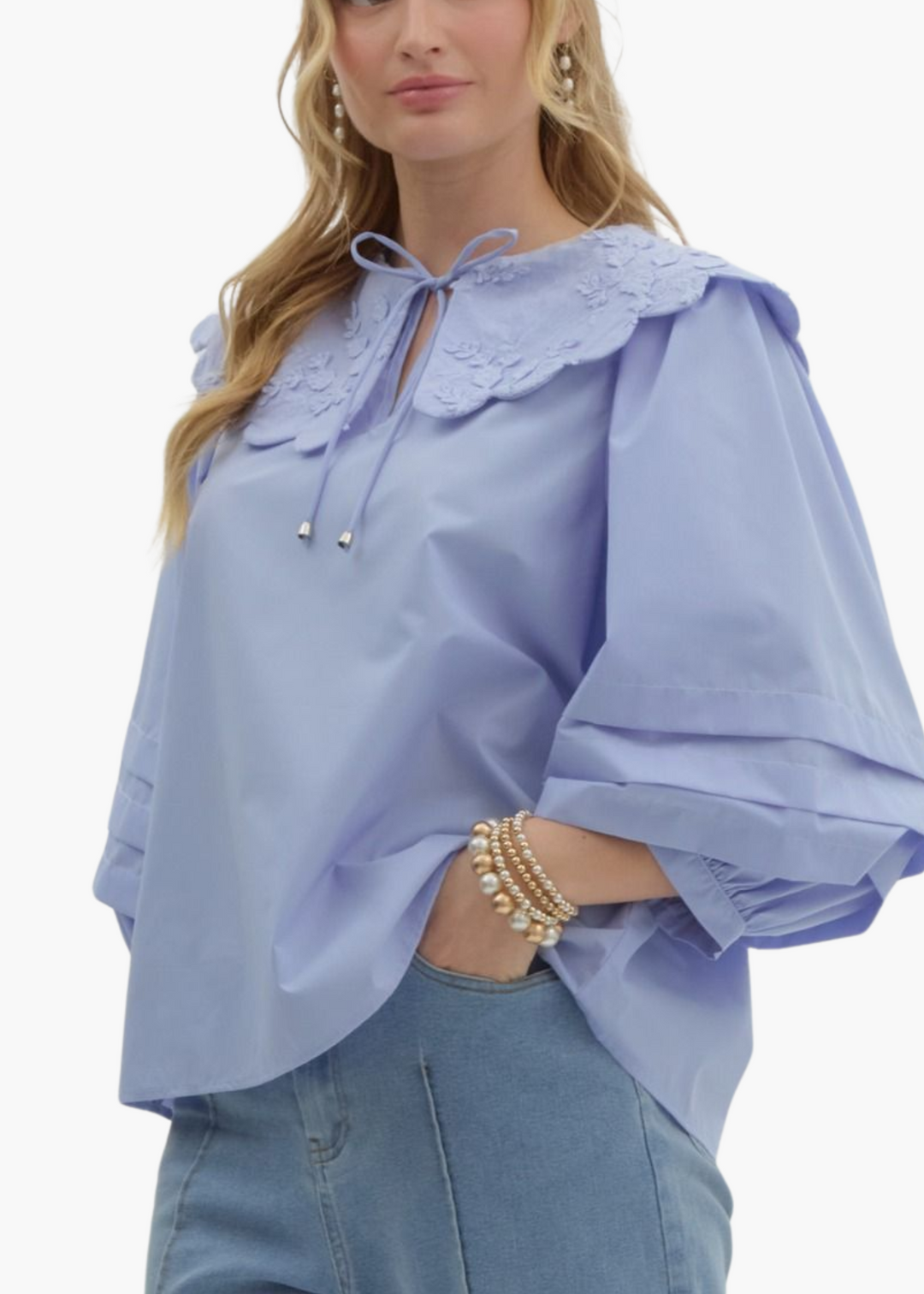 Marburger Top in Cornflower