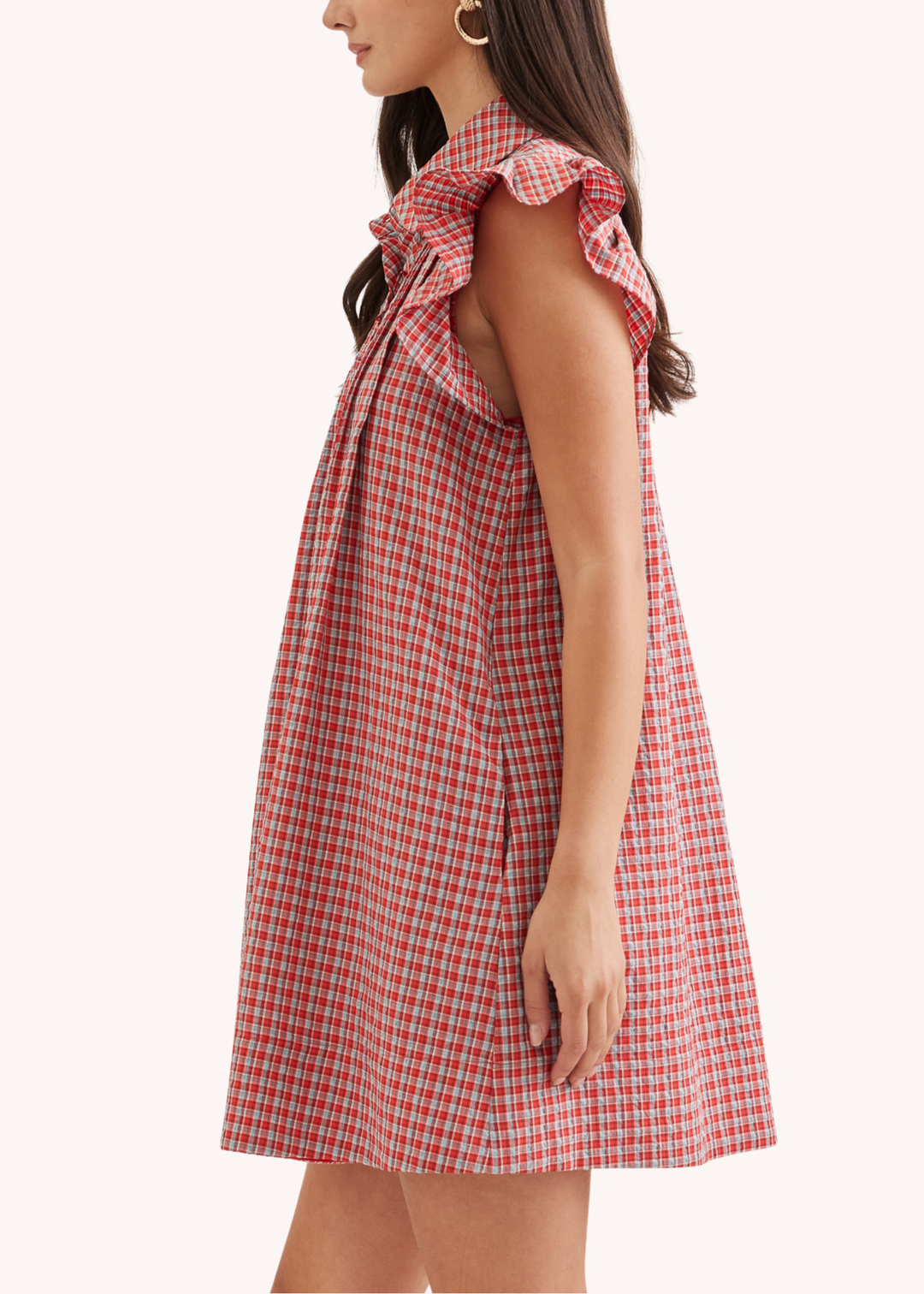 Sutton Mini Dress in Red