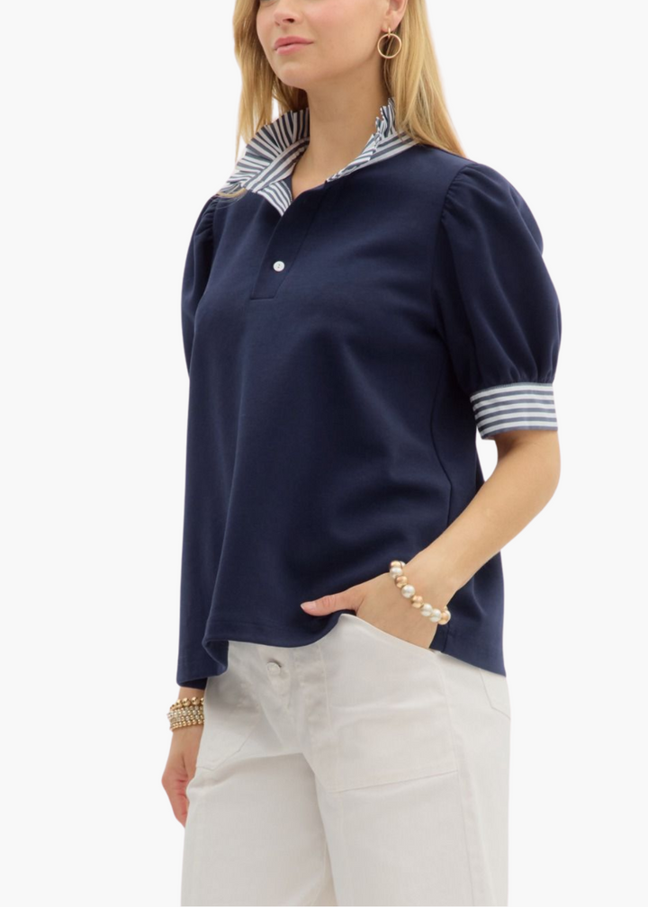 Lois Top in Navy