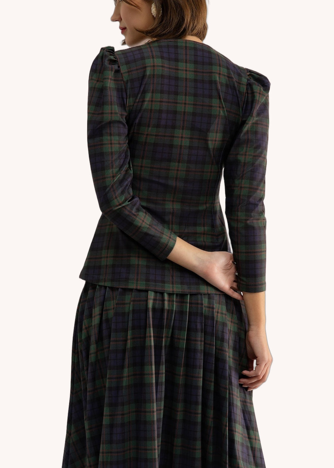 Kelly Top in Glade Plaid