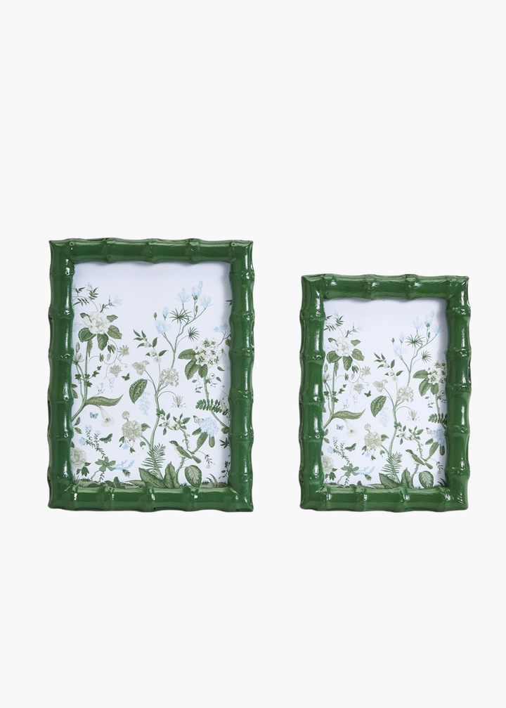 Faux Bamboo Frames in Green