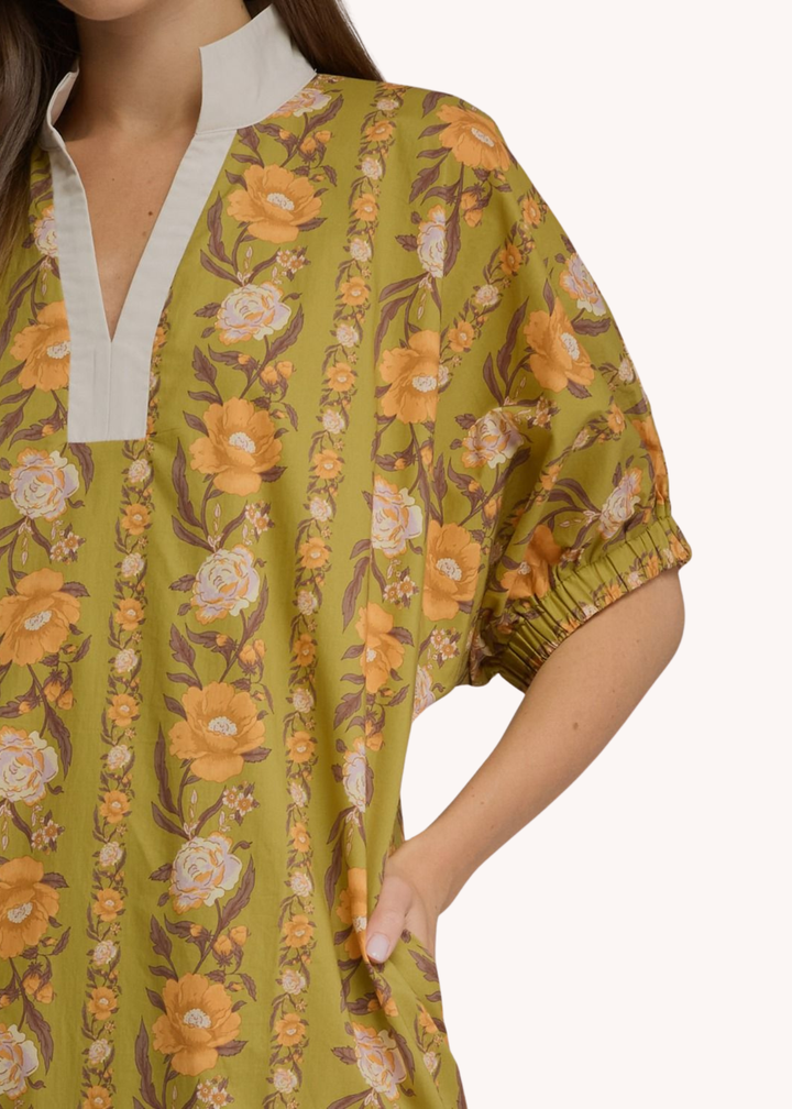 Baylor Midi Dress in Marigold