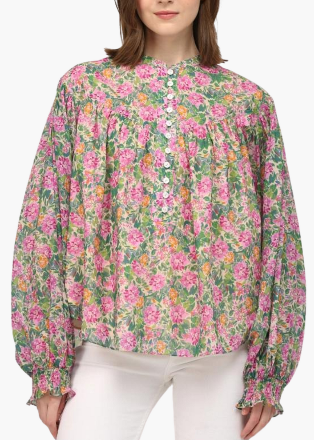 Dawn Smocked Sleeve Blouse