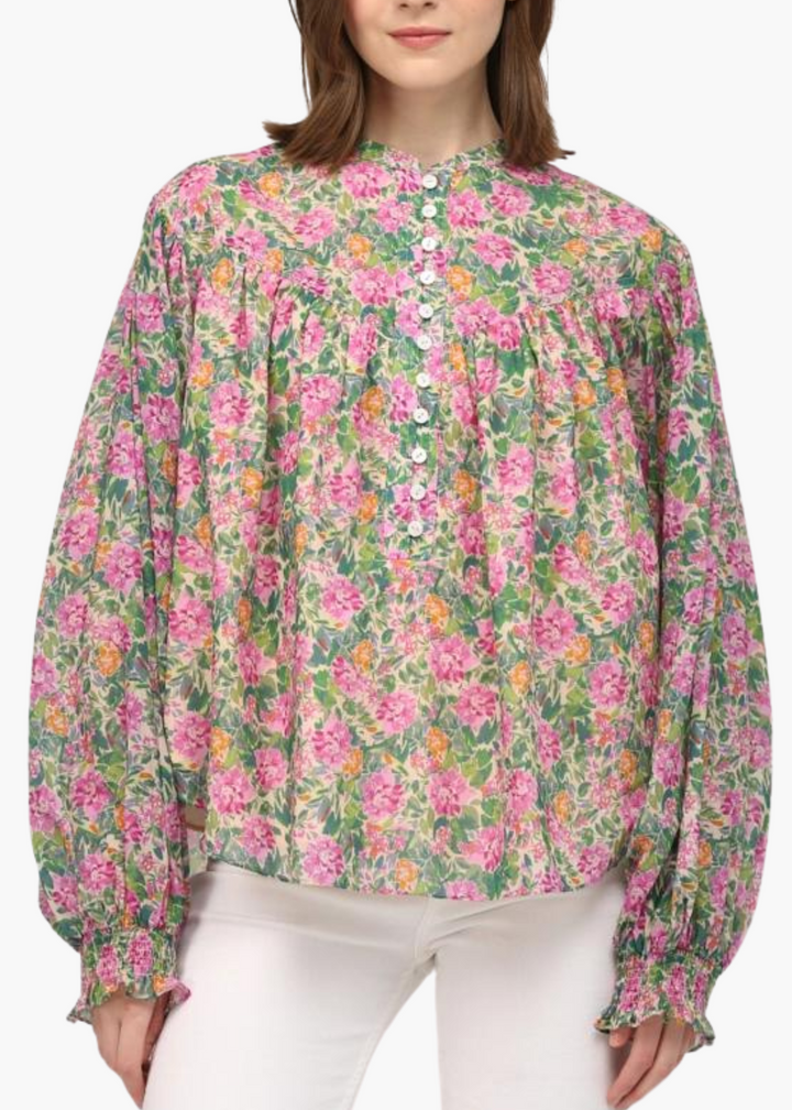 Dawn Smocked Sleeve Blouse