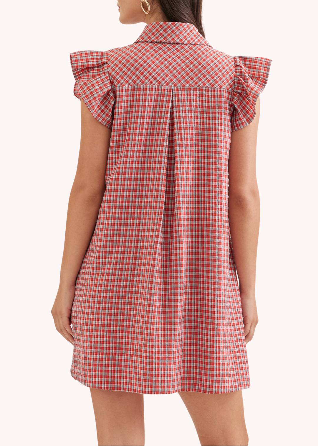 Sutton Mini Dress in Red – Poppy and Pink