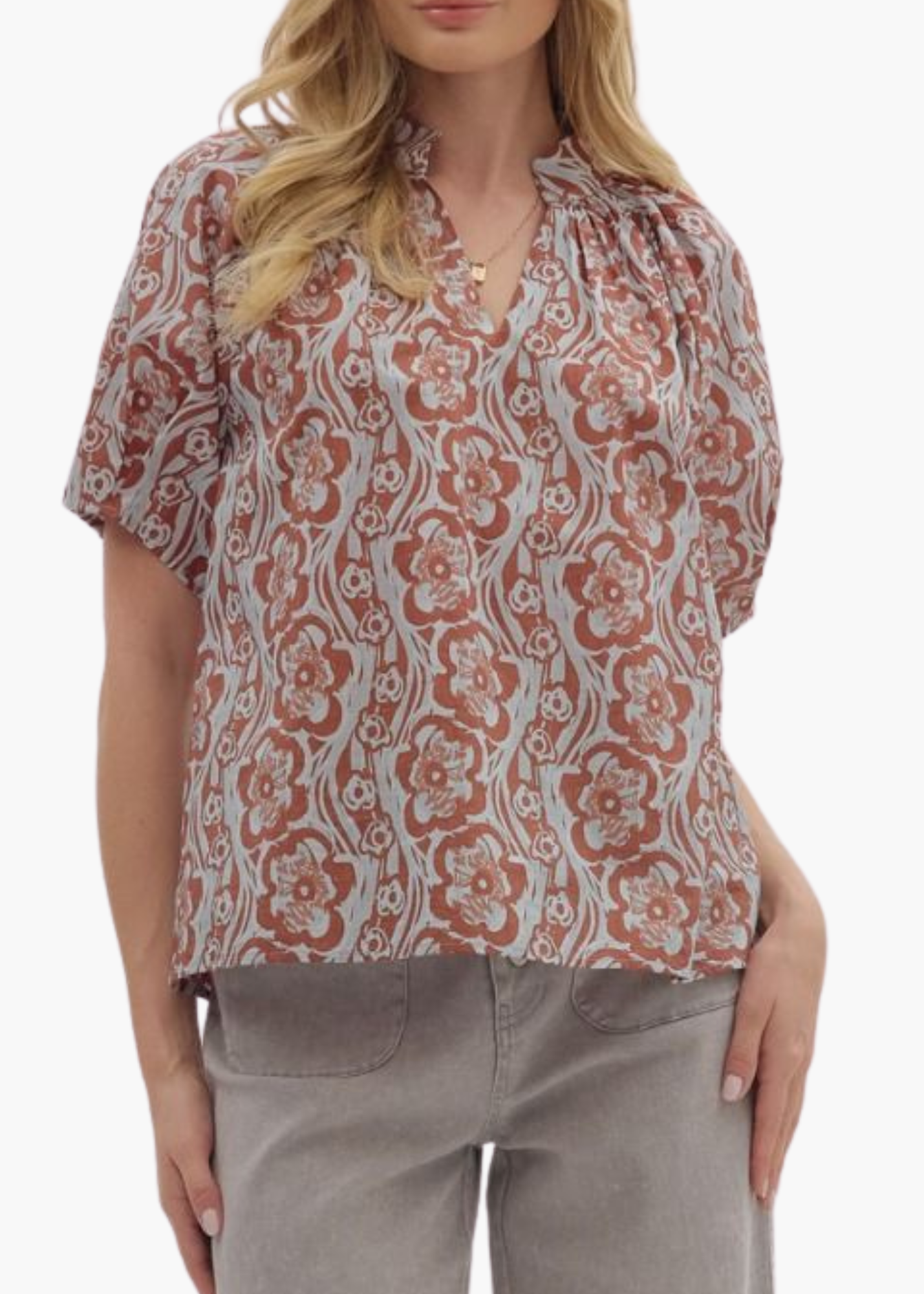 Heidi Top in Camel