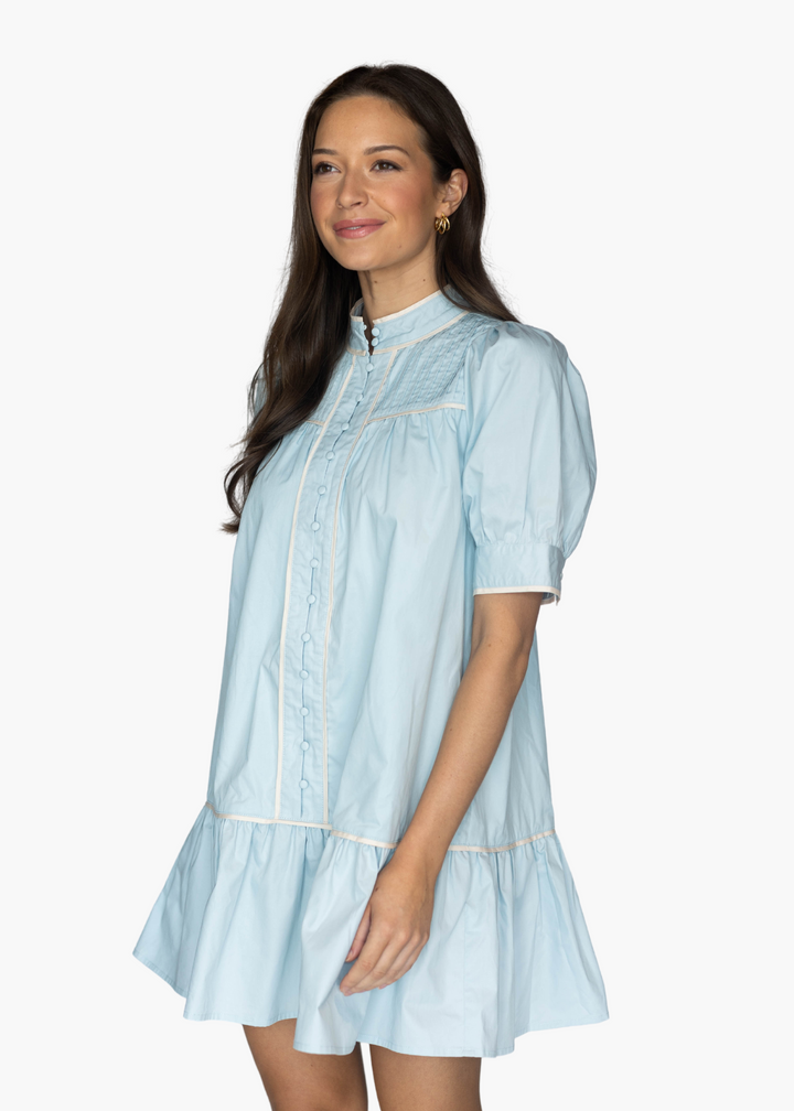 Tillie Mini Dress in Light Blue