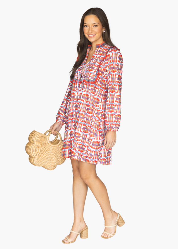 Bonnie Dress in Plaid Daisy