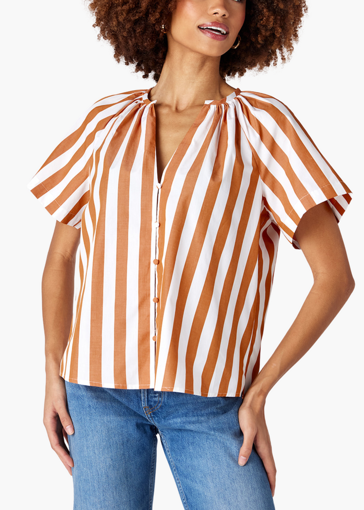 Cooper Top in Golden Stripe