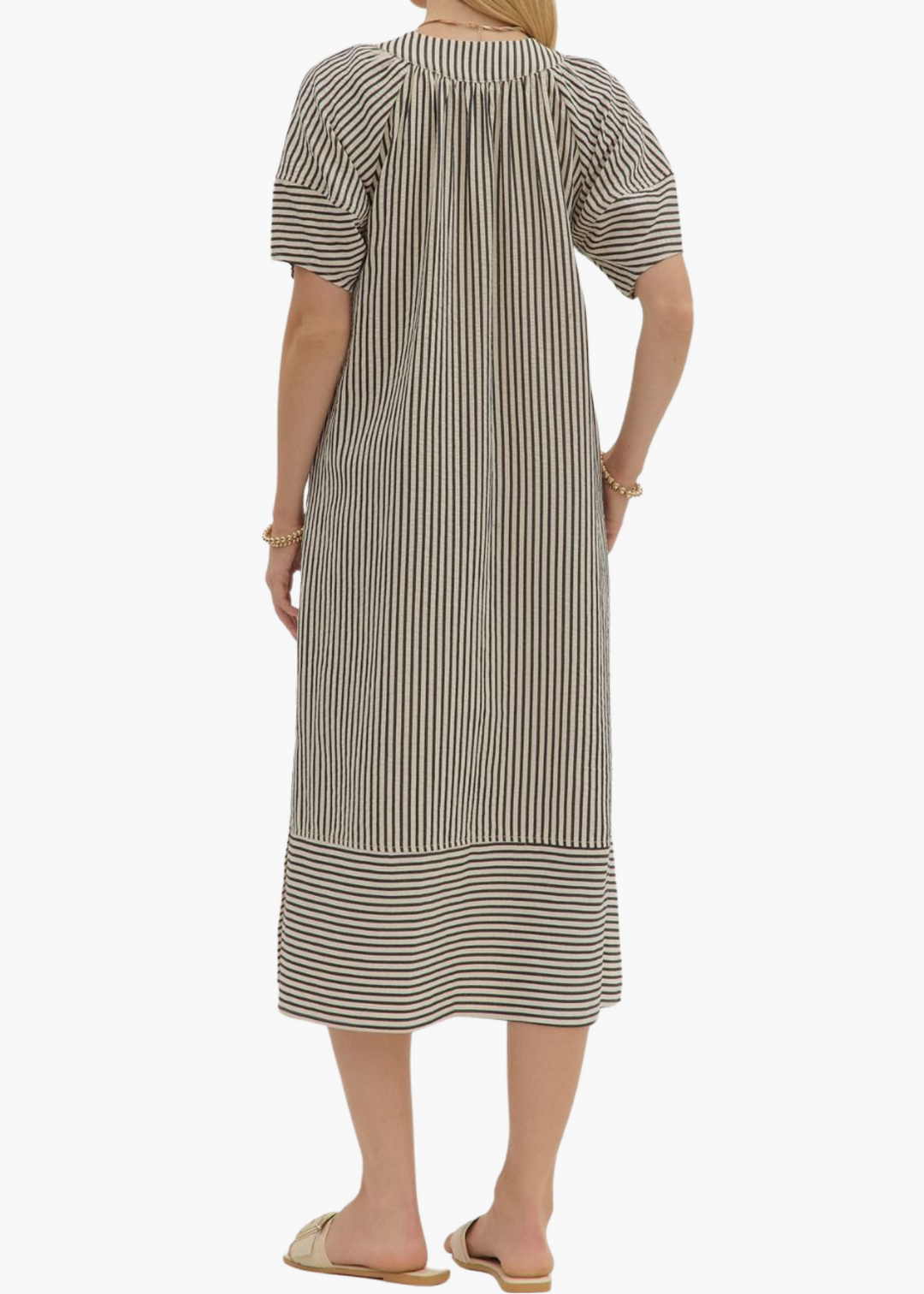 Annie Midi Dress in Black