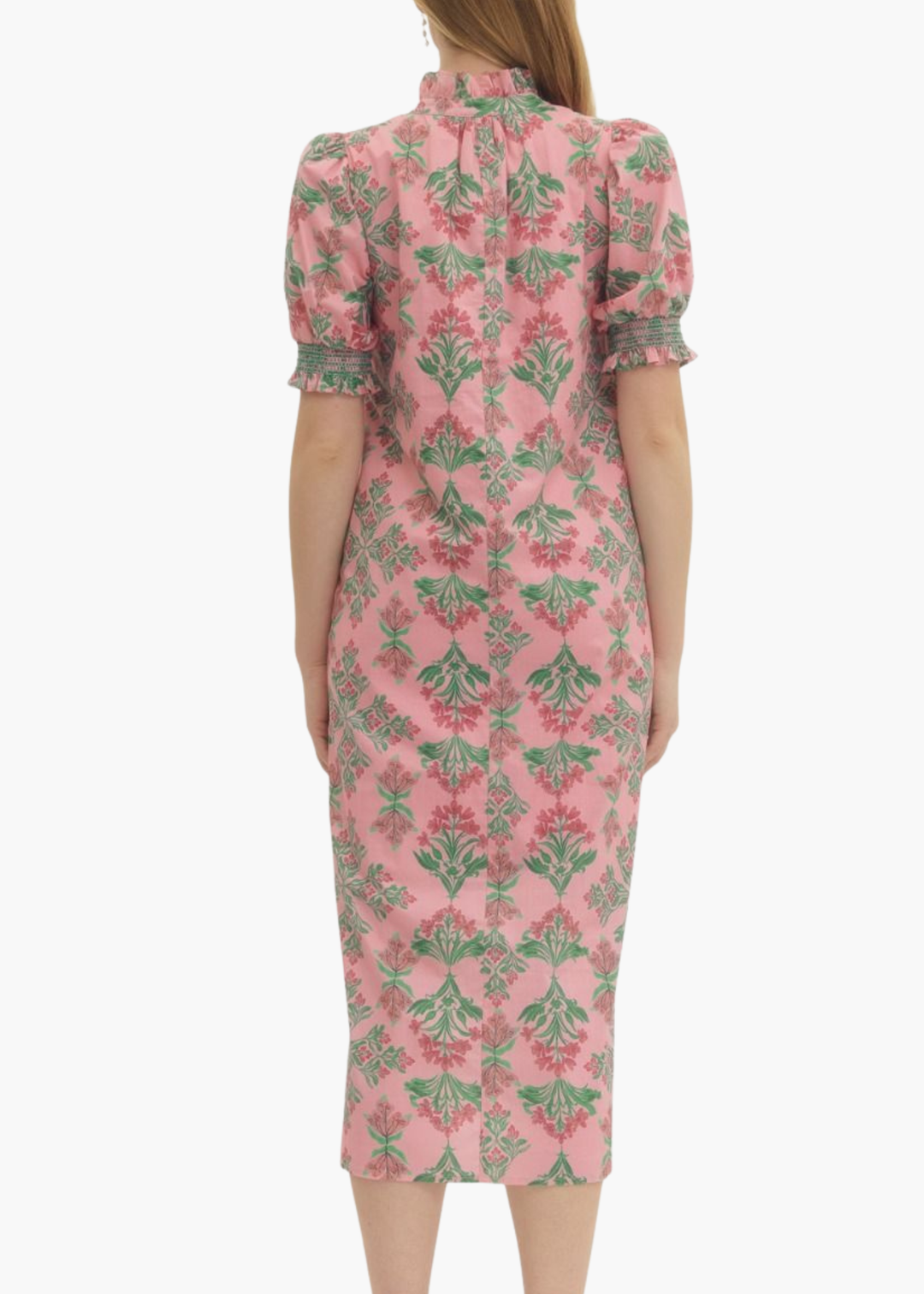 Sacha Midi Dress in Pink