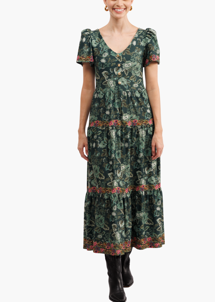Agatha Dress in Rosemary Meadow Multi