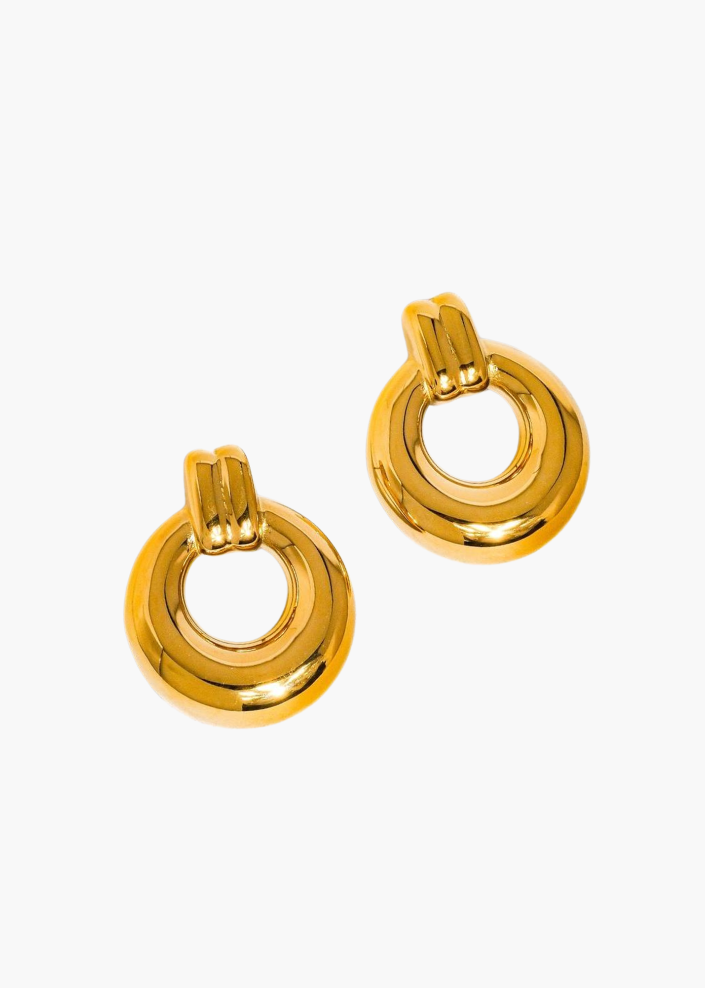 Hayden Classic Hoop Earring in 18K Gold