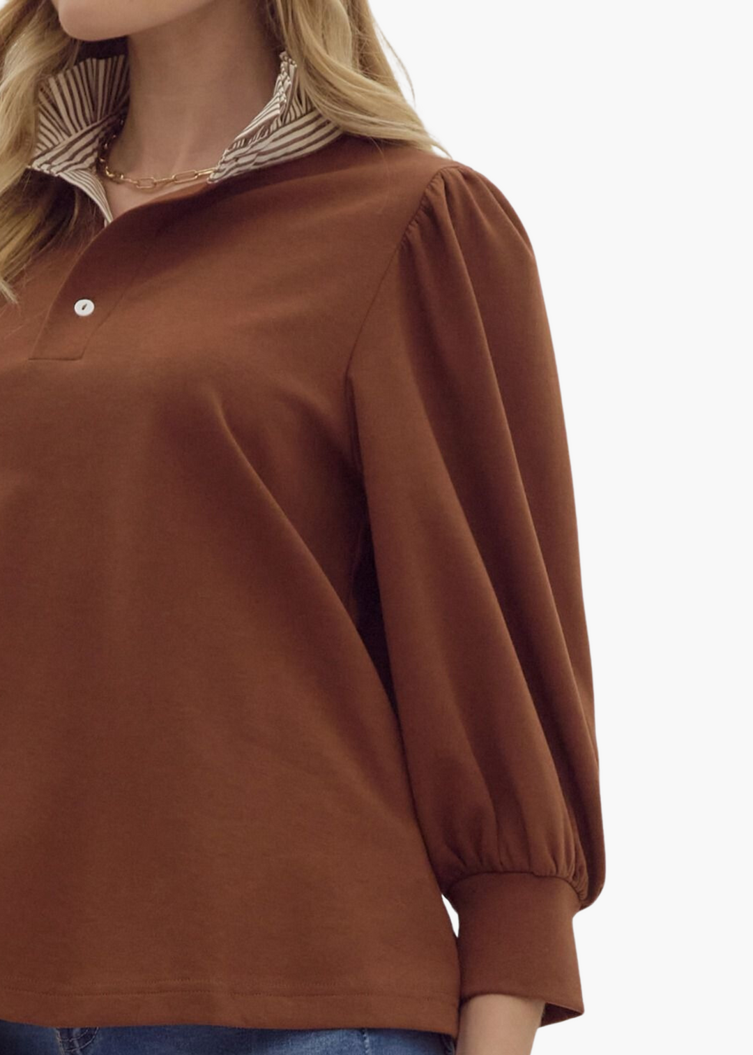 Beckham Pullover in Brown