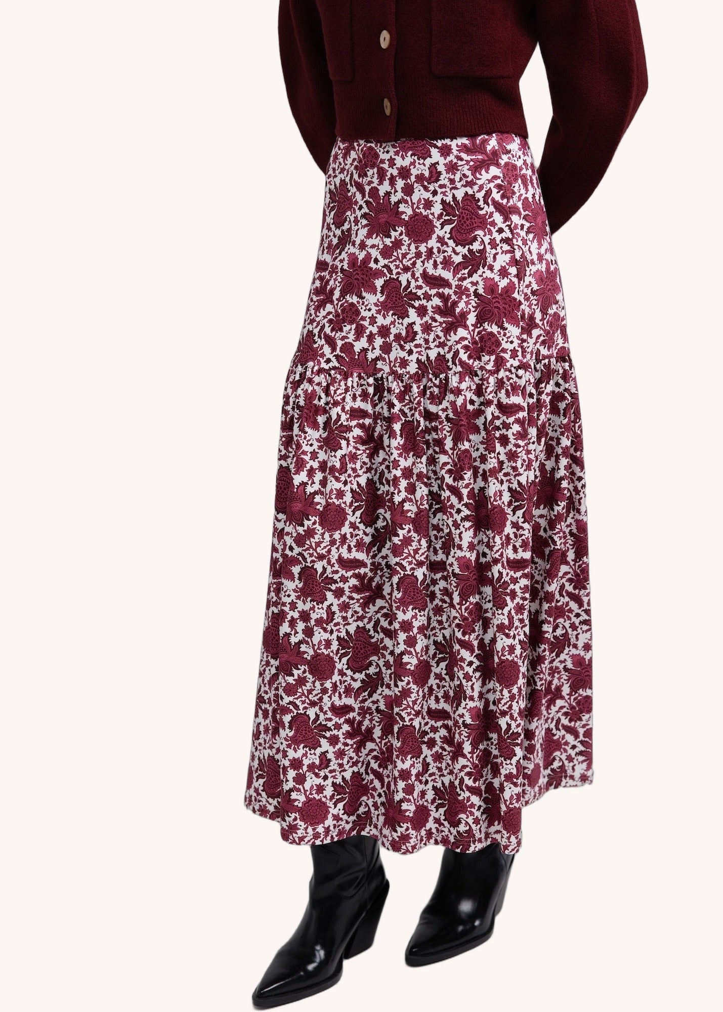 Faye Skirt in Regal Raspberry
